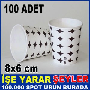 Sebil bardağı Karton bardak 100adet 7oz 170ml ısı korumalı kağıt bardak geri dönüşümlü sağlıklı ürün