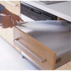 10 Metre 45cm Pıtırcıklı Kaymayan Örtü Kaymaz Raf Çekmece Dolap Örtüsü Su Geçirmez Leke Tutmaz Şefaf