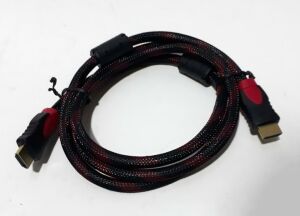 İp Örgülü Altın Uçlu 1.5m Boyunda 3D, 4K, HD 1080P HDMI Kablo