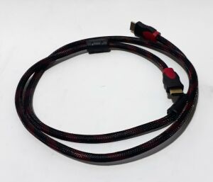 İp Örgülü Altın Uçlu 1.5m Boyunda 3D, 4K, HD 1080P HDMI Kablo