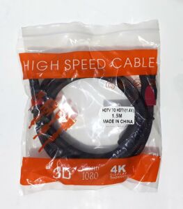 İp Örgülü Altın Uçlu 1.5m Boyunda 3D, 4K, HD 1080P HDMI Kablo