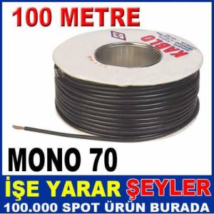 100mt. Kablo 0015 Siyah Mono Mikrofon Kablosu