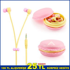 Powerway Macapow Macarons Mc 009 Kulaklık Şık Dizayn 120cm Kablo Uzunluğunda Kulak İçi Kulaklık-1