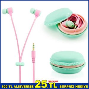 Powerway Macapow Macarons Mc 009 Kulaklık Şık Dizayn 120cm Kablo Uzunluğunda Kulak İçi Kulaklık-1