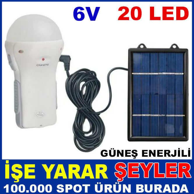 WATTON 20 LED'li GÜNEŞ ENERJİLİ SOLAR LAMBA