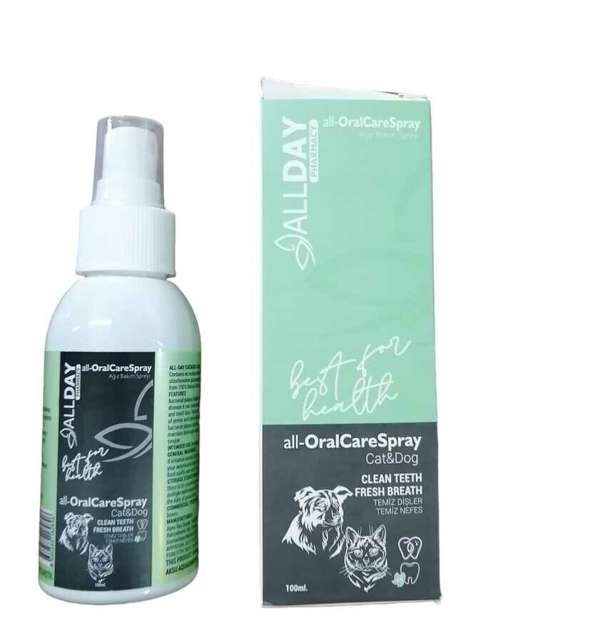 AllDay All-Oral Care spray Kedi ve Köpek Ağız  Bakım Spreyi 100ml