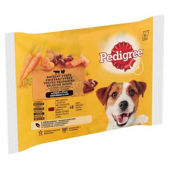 Pedigree Karışık Köpek Pouch 4 x 100 gr 2xSığırlı Kuzulu 2xHindili