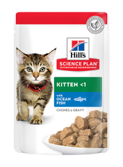 Hills SP Okyanus Balıklı  Yavru Kedi Pouch Kedi Maması 12x85gr