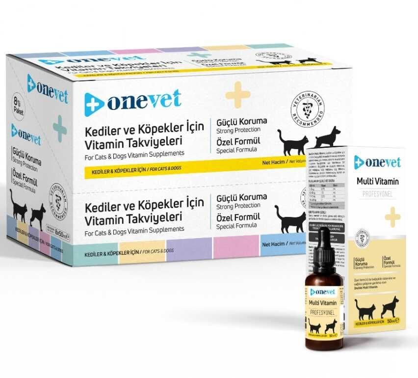 OneVet Kedi & Köpek Multi Vitamin Şurup 50 ml.