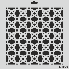 K059 - K STENCİL (25X25)