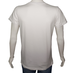 Unisex T-shirt Beyaz 'Çizgi Film&Roman / Taş Devri1' Baskılı