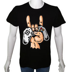 Unisex T-shirt Siyah 'PC Oyuncu/PC Oyuncu17' Baskılı