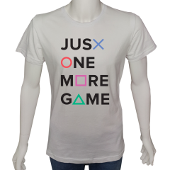 Unisex T-shirt Beyaz 'PC Oyuncu/PC Oyuncu24' Baskılı