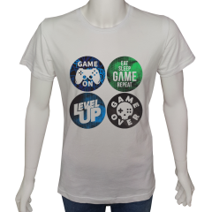 Unisex T-shirt Beyaz 'PC Oyuncu/PC Oyuncu31' Baskılı