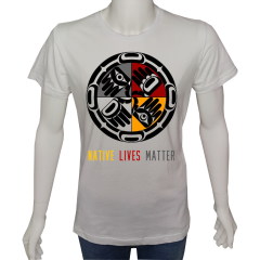 Unisex T-shirt Beyaz 'Antik Kültürler / K.Amerika Yerlileri2' Baskılı