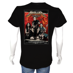 Unisex T-shirt Siyah 'Müzik / Metallica3' 2Baskılı