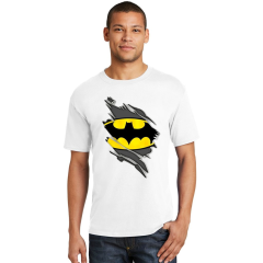 Genç T-shirt Beyaz 'Batman' Baskılı