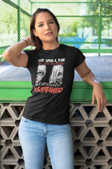 Genç T-shirt Siyah 'GençKızlar6' Baskılı