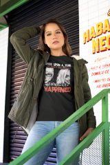Genç T-shirt Siyah 'GençKızlar6' Baskılı