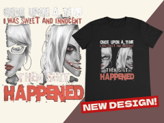 Genç T-shirt Siyah 'GençKızlar6' Baskılı