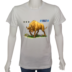 Unisex T-shirt Beyaz 'Fanatik Taraftar/FB6' Baskılı