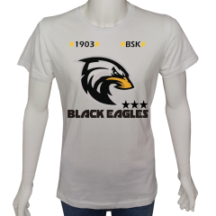 Unisex T-shirt Beyaz 'Fanatik Taraftar/BJK2' 2Baskılı