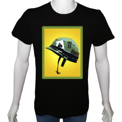 Unisex T-shirt Siyah 'Asker&Taktik / Asker1' Baskılı