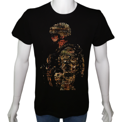 Unisex T-shirt Siyah 'Asker&Taktik / Asker4' Baskılı