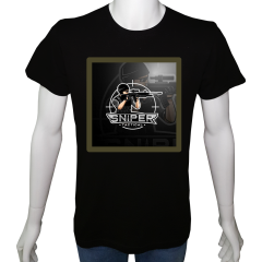 Unisex T-shirt Siyah 'Asker&Taktik / Asker8' Baskılı