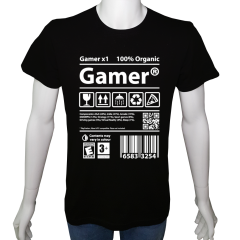 Unisex T-shirt Siyah 'PC Oyuncu/PC Oyuncu14' Baskılı