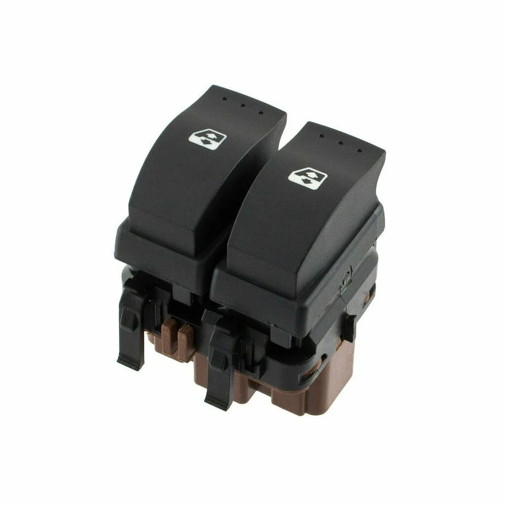 Sol Ön Cam Açma Anahtarı Megane 2 (Çiftli K.Rengi Soketli)