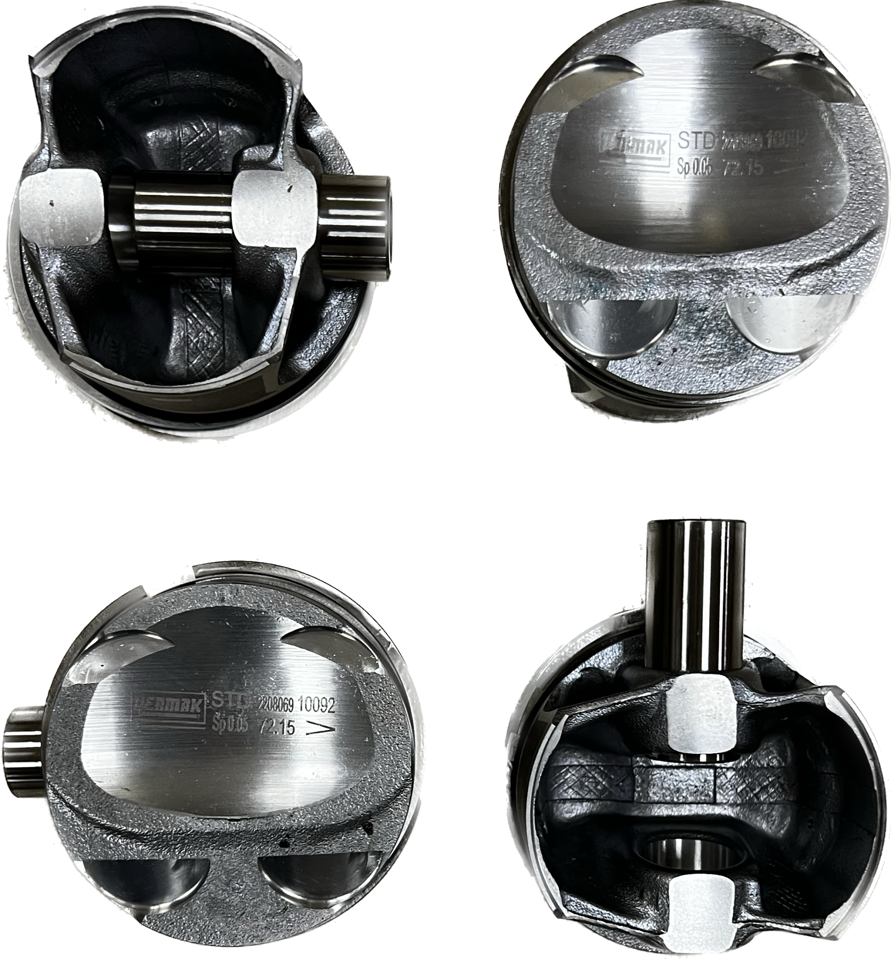 Motor Piston+Segman Tk.Std 1.2 16 Valf Clio IV H5F (Turbolu)