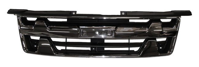 Is.D-Max Ön Panjur Krom Siyah 4X4 10-12