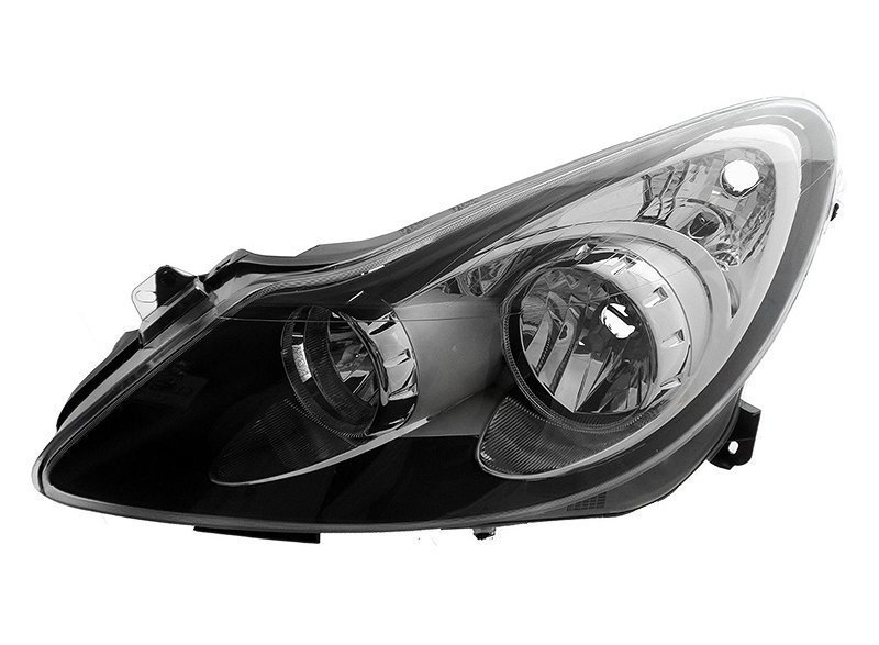 Far Ön Sol (Siyah-Krom) Opel Corsa D 2006-2012 Arası