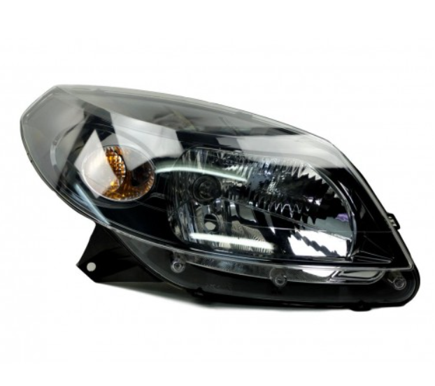 Sandero Stepway Ön Far Kablolu Siyah Sağ 08-