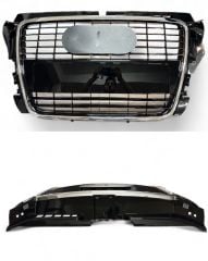 Ön Panjur Krom Çerçeve-Parlak Siyah Audi A3 2009-2013 Arası