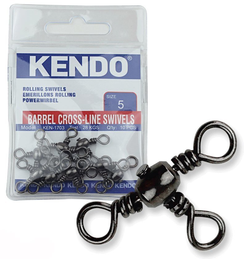 Kendo Barrel Cross-Line Swivels 10 Adet