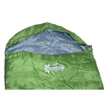 Captain Kamp Uyku Tulumu 7405 Mumya Tipi 190+30x50x75 cm Yeşil