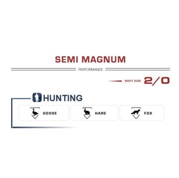 FIOCCHI SEMI MAGNUM 12 Ga 42 G. No:2/0