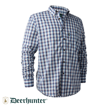 DEERHUNTER Jeff Shirt 78179 Mavi Kareli Gömlek 41
