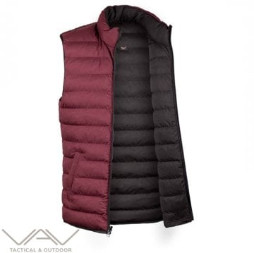 VAV WESRIT 01 Çift Taraflı Yelek Bordo-Siyah - L