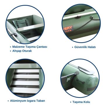 DFT DISCOVERY Şişme Bot MF249 249cm Yeşil Seri