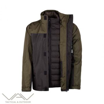 VAV 3TECH 02 Su Geçirmez Mont Çift Taraflı Haki - L