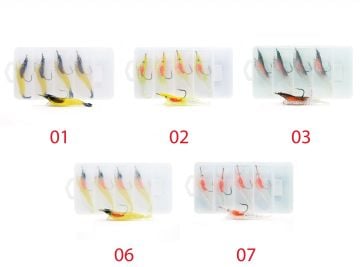 Captain 3066 Silikon Karides 8.5cm Suni Yem 5'li Kutu