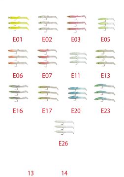 Captain 3525 Eel Fish 7.5cm Silikon Zargana Suni Yem 3'lü Paket