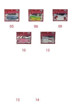 Mutant 3527 Grande Soft 12cm Levrek Silikonu Suni Yem 5'li Paket