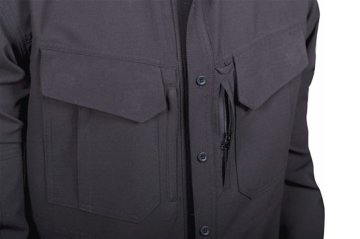 VAV Uzun Kol Gömlek Tactek-01 Siyah - XXXL