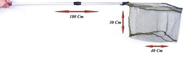Captain 6705 Kepçe 2 Parça 180cm Teleskopik Kepçe 40x30cm Tor