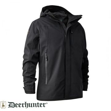DEERHUNTER Sarek Shell Kapüşonlu Siyah Mont XL