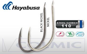 Hayabusa HKAJ 157 Kısa Pala Dövme Olta İğnesi 15'li Paket Black Nikel
